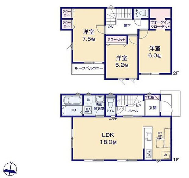 【3LDK】広々としたLDKに、自分好みのインテリアでレイアウト。
季節ごとに模様替えなども、楽しみの一つとなりそうです♪