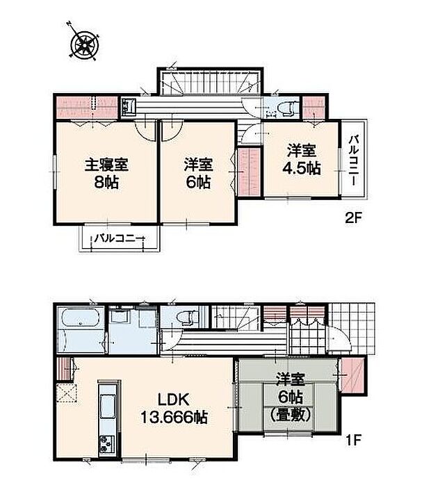 【4LDK】対面式キッチンからは、リビングにいるご家族の様子が一目で分かります。
小さいお子様がいても安心です♪