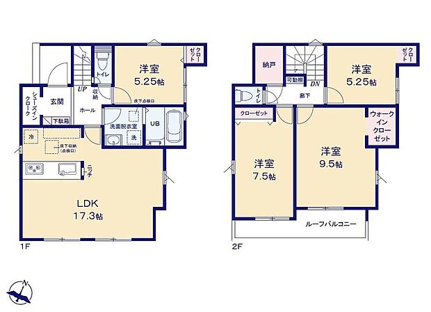【4LDK+S】◇対面式キッチンでご家族のコミュニケーションが増える間取り♪◇サービスルームやSIC、WICなど収納豊富！お部屋がスッキリ片付きます♪◇来客時、他のお部屋を通らずに玄関から直接案内できる洋室◎