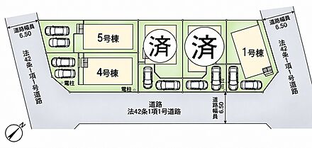 全5棟区画！全棟車2台駐車可♪ 