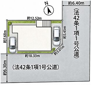 限定1棟！車2台駐車可+前面道路広く駐車ラクラク♪ 