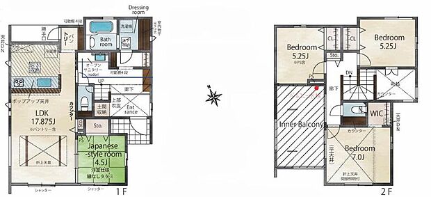 (１号棟)、価格4980万円、4LDK、土地面積163.25m2、建物面積116.55m2