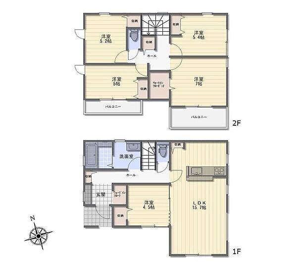 (1号棟)、価格3780万円、5LDK、土地面積249.89m2、建物面積105.18m2 