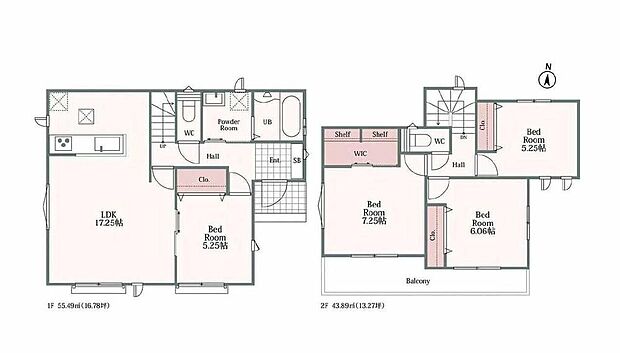 (A号棟)、価格3090万円、4LDK、土地面積154.13m2、建物面積99.38m2