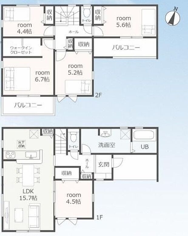 (1号棟)、価格3080万円、5LDK、土地面積169.86m2、建物面積111.8m2