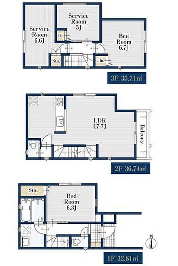 (１号棟)、価格4480万円、4LDK、土地面積67.45m2、建物面積105.26m2