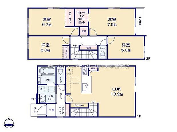 (１号棟)、価格3799万円、4LDK、土地面積99.65m2、建物面積101.02m2