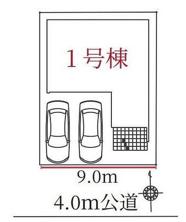 【全体区画図】１号棟　３，２９９万円