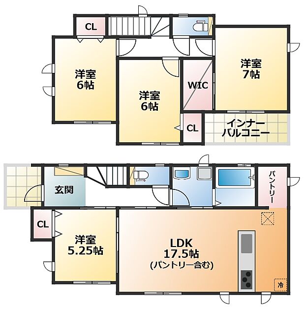 全室南向きで陽当たりの良い間取りです