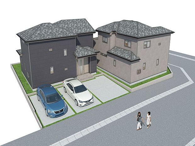 完成予想パースです(同社施工の完成物件・モデルハウスがご見学できます)