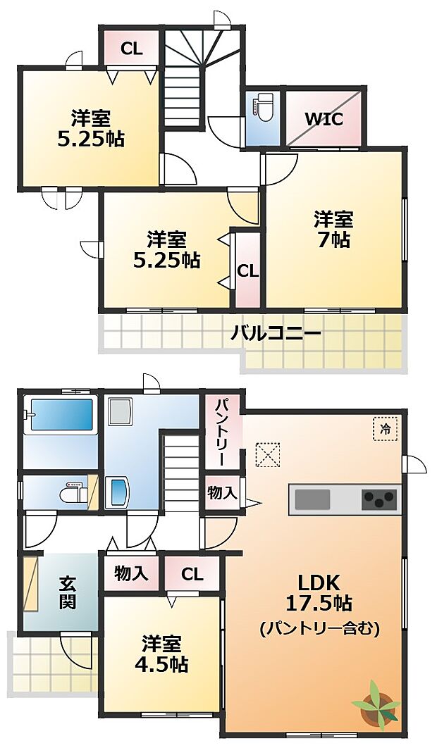 全室南向きで陽当たりの良い間取りです