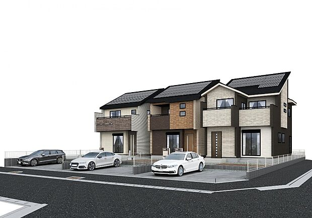 完成予想パースです（同社施工の完成物件・モデルハウスがご見学できます）