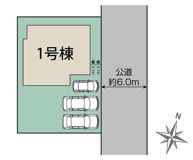 敷地面積:165.48m2 接道:東側6.0m(公道)