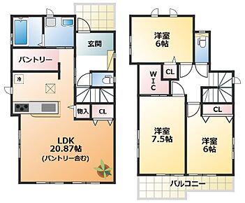 【土地+建物+外構】すべてコミ♪頭金なしでご購入可能♪ マイカーやショッピングローンも「おまとめローン」がご利用できます。 毎月の支出がぐっと抑えられ、子育てや貯金、日々のお買い物に余裕が持てます。 