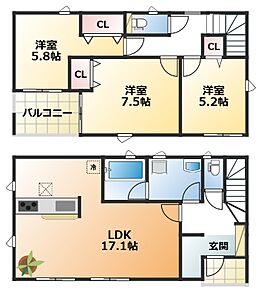 【土地+建物+外構】すべてコミ♪頭金なしでご購入可能♪ マイカーやショッピングローンも「おまとめローン」がご利用できます。 毎月の支出がぐっと抑えられ、子育てや貯金、日々のお買い物に余裕が持てます。 