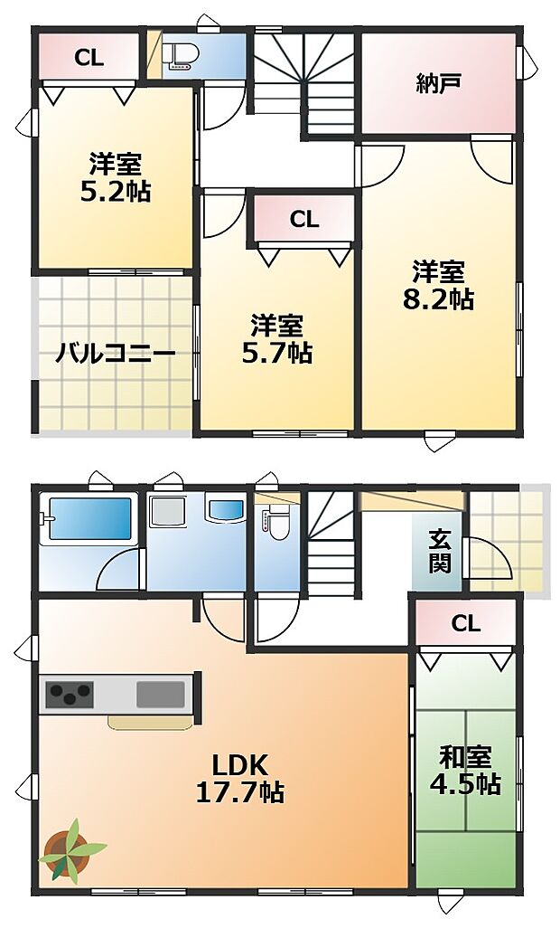 【4LDK+S(納戸)】【土地+建物+外構】すべてコミ♪頭金なしでご購入可能♪ マイカーやショッピングローンも「おまとめローン」がご利用できます。 毎月の支出がぐっと抑えられ、子育てや貯金、日々のお買い物に余裕が持てます。