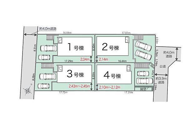 配置図（4号棟）