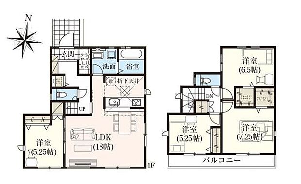 全居室収納付きで便利です。