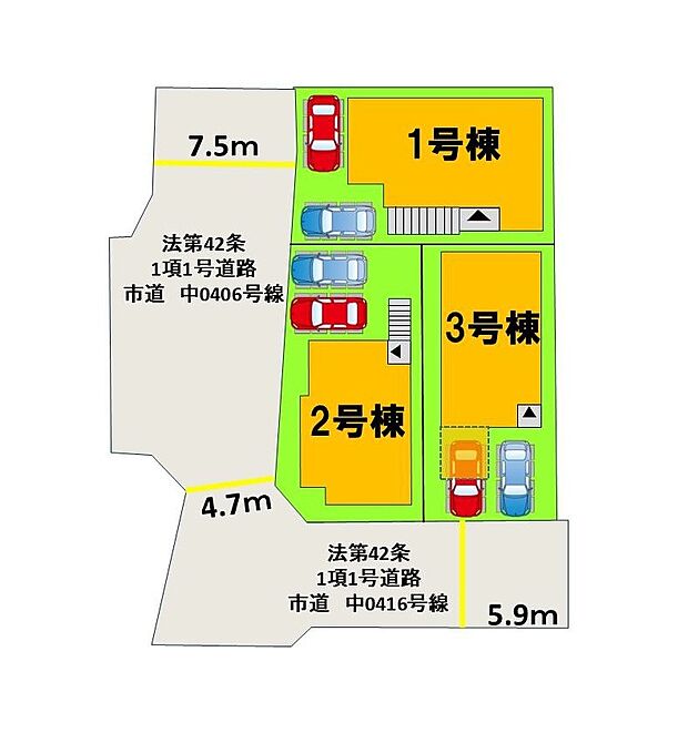 配置図(1号棟)