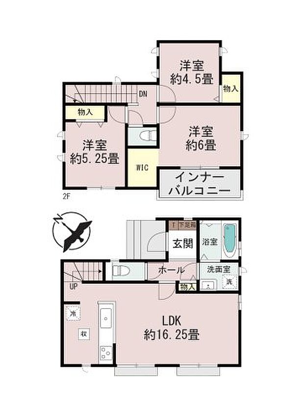 全居室収納付きで便利です。