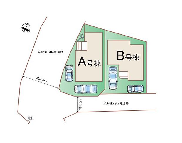 区画図(B号棟)