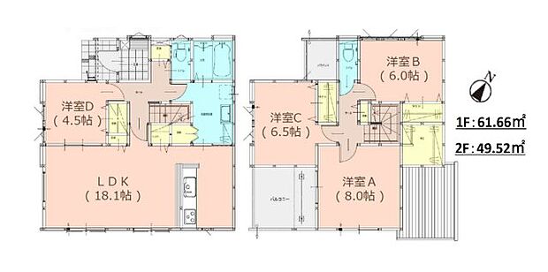 【4LDK】ぜひ一度見ていただきたい、「糟屋郡宇美町桜原2丁目第12-1棟(1号棟)」です。通学区域内の小学校は宇美町立桜原小学校で徒歩6分です。価格3,498万円のお住まいはこちらです。システムキッチンは使いやすく汚れにくいのでご好評です。不動産購入を考えているなら、当社にお任せください。シングル、カップル、ファミリーなど、条件に合わせた不動産をご用意しております。