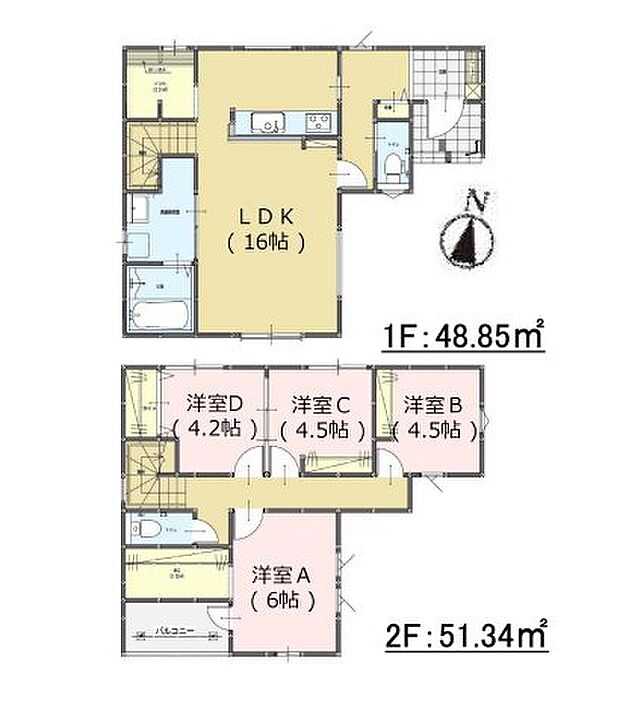 【4LDK】ぜひ一度見ていただきたい、「福岡市南区寺塚1丁目第2-3棟（2号棟）」です。コチラの物件は、新築の戸建て物件です。新生活を新築で始めませんか。多くの方に好評の、4LDKの物件情報はこちらです。訪問者をカメラで確認できるTVインターホン設置済み。快適な暮らしを送るために、当社スタッフが総力を挙げて不動産探しを致します。まずはご希望条件などをお気軽にお申しつけくださいませ。