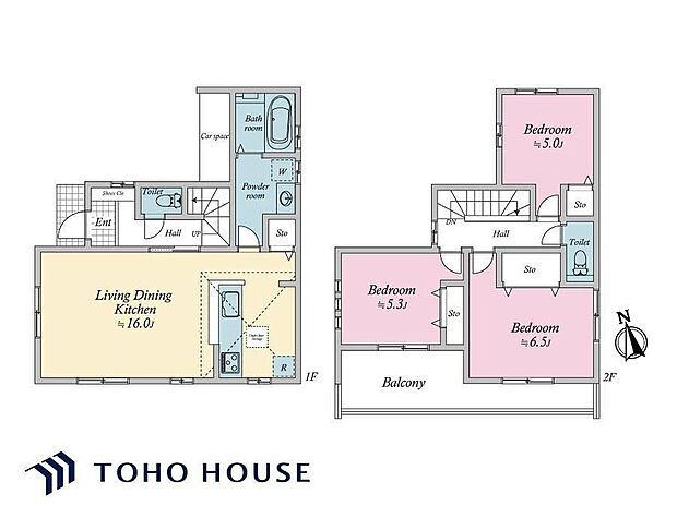 5180万円、3LDK、土地面積99.77m2、建物面積81.81m2 16帖の広々LDKは家族の笑顔が集まる中心。3つの居室は、お子様の成長やライフスタイルの変化に合わせてフレキシブルに活用できます