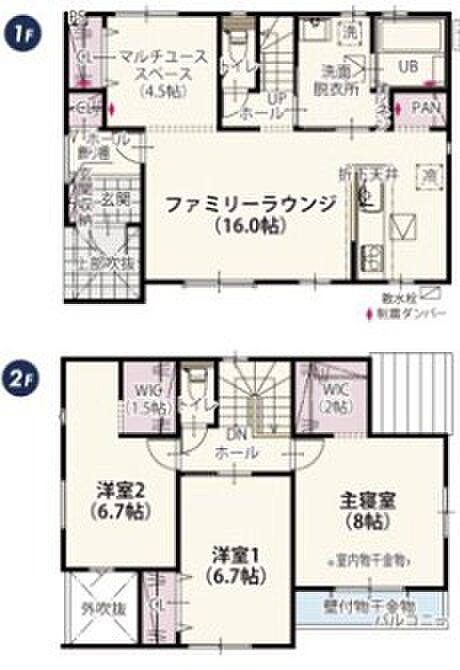 南向きで明るい間取りが特徴です☆