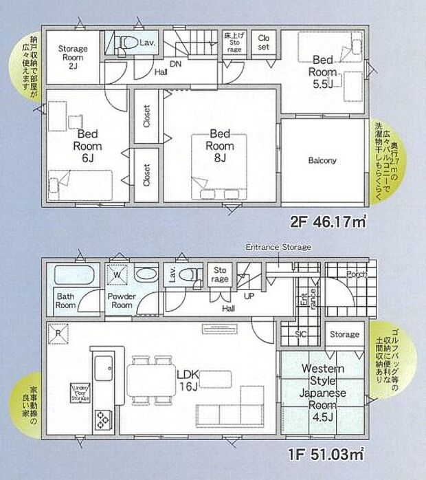 南向きで明るい間取りです☆