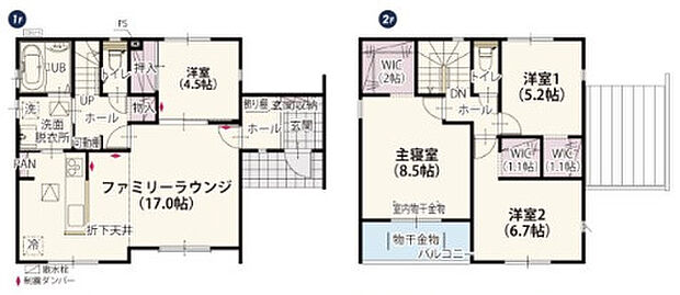 南向きで明るい室内が特徴的☆