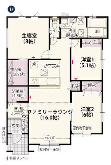 南向きで明るい室内が特徴的☆