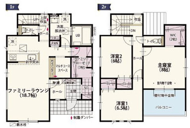 全部屋南向きで明るい室内が特徴☆