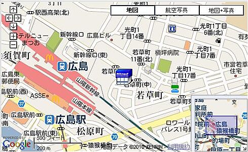 アパマンショップ広島駅新幹線口店　株式会社　プランニングサプライの周辺地図