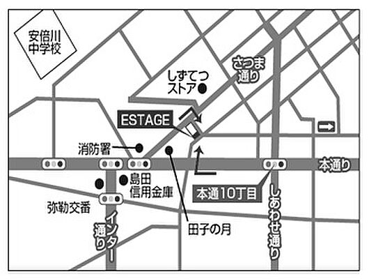 株式会社エステージの周辺地図