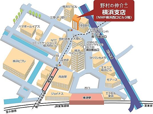 野村不動産ソリューションズ株式会社 横浜支店の周辺地図