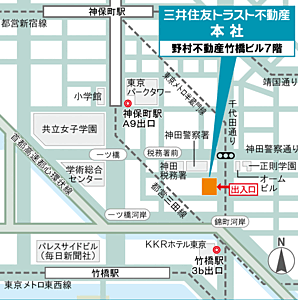 三井住友トラスト不動産株式会社の周辺地図