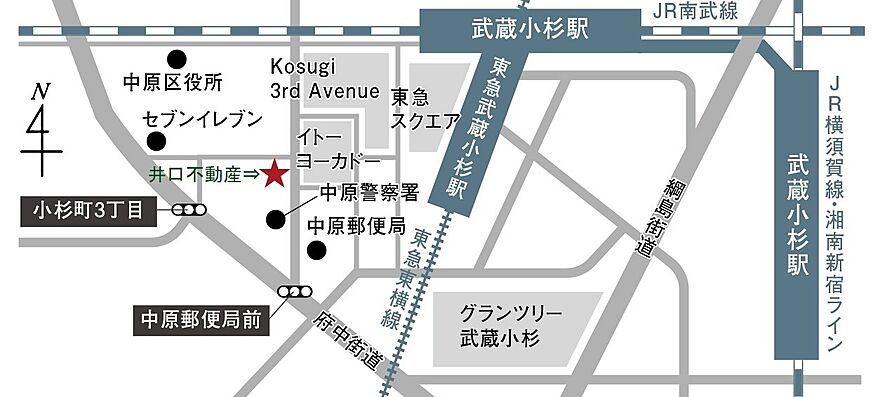 株式会社井口不動産の周辺地図