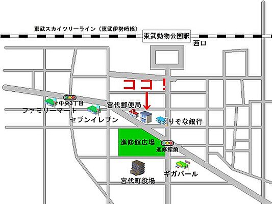 LIXIL不動産ショップ 株式会社東洋不動産の周辺地図