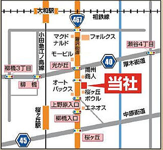 LIXIL不動産ショップ大和店 株式会社COREの周辺地図