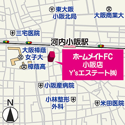 シャーメゾンショップ Y’sエステート株式会社の周辺地図