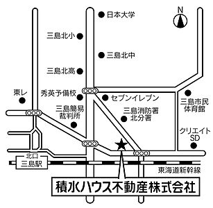 積水ハウス不動産株式会社 沼津三島オフィスの周辺地図