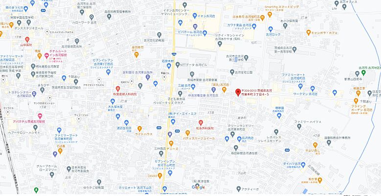 エイブルネットワーク古河店 株式会社ジーアールエステートの周辺地図