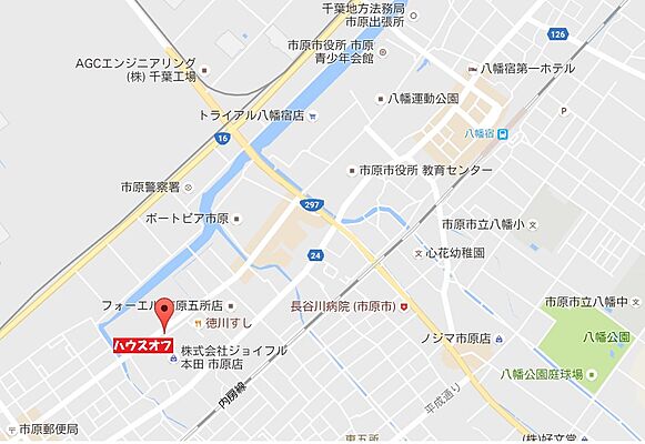 ハウスオフ株式会社の周辺地図