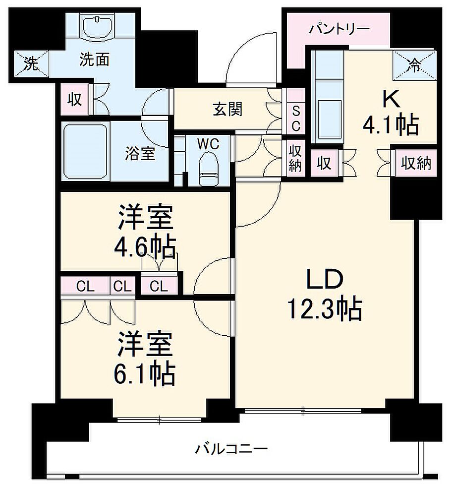 ホームズ みなとみらい線 馬車道駅 徒歩2分 2ldk 賃料29万円 12階 66 49 賃貸マンション住宅情報