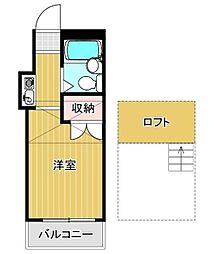 セレーノ ワンルームの間取図画像