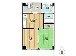 あいやビル 3階2DKの間取り