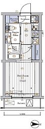 MAXIVCROS横浜大口通 1Kの間取図画像