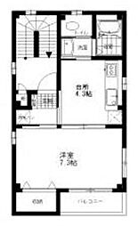 コンフォート南太田 1Kの間取図画像