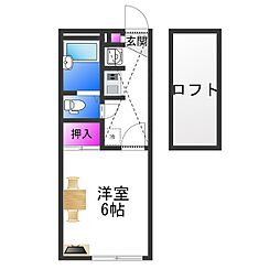 Osaka Metro千日前線 南巽駅 徒歩3分の賃貸アパート 1階1Kの間取り